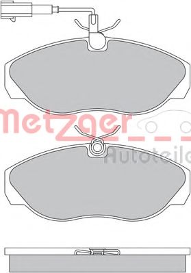 Тормозные колодки METZGER 1170494