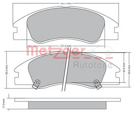 Тормозные колодки METZGER 1170540