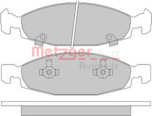 Тормозные колодки METZGER 1170631
