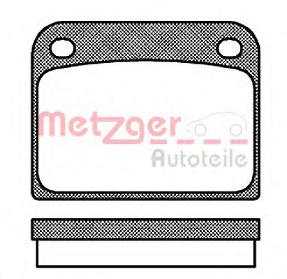 Тормозные колодки metzger 0085.00