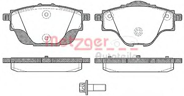 Тормозные колодки METZGER 1170794