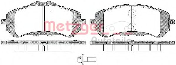 Тормозные колодки METZGER 1170795