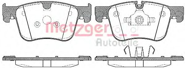 Тормозные колодки METZGER 1170796