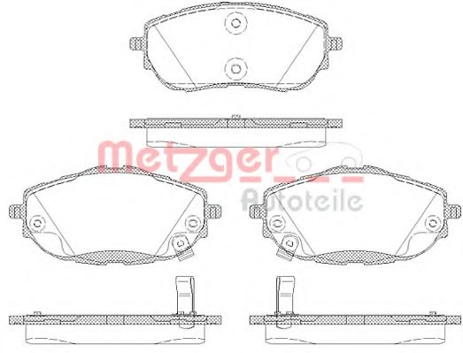 Тормозные колодки METZGER 1170797