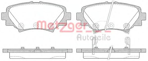 Тормозные колодки METZGER 1170801