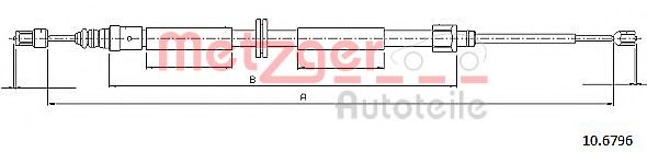 Трос ручного тормоза METZGER 10.6796