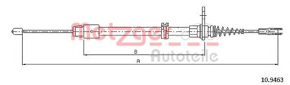 Трос ручного тормоза METZGER 10.9463