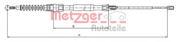 Трос ручного тормоза METZGER 10.7518