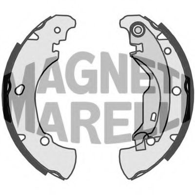 Тормозные колодки барабанные MAGNETI MARELLI 360219192168