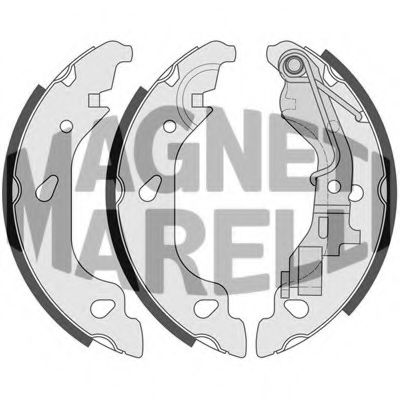 Тормозные колодки барабанные MAGNETI MARELLI 360219192195
