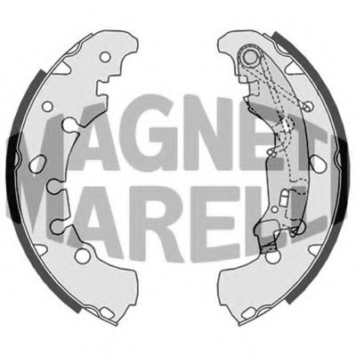 Тормозные колодки барабанные MAGNETI MARELLI 360219196330