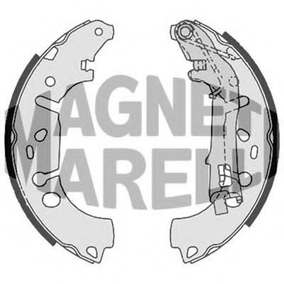Тормозные колодки барабанные MAGNETI MARELLI 360219196370