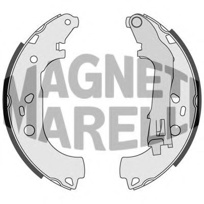Тормозные колодки барабанные MAGNETI MARELLI 360219198301