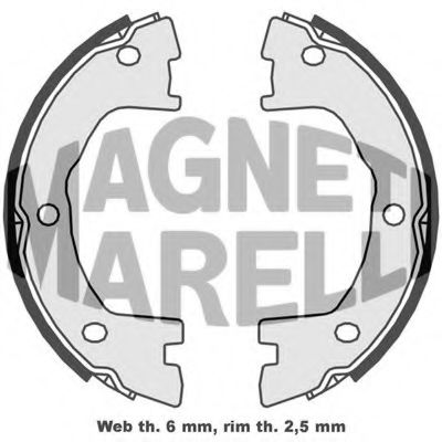 Тормозные колодки барабанные MAGNETI MARELLI 360219198302
