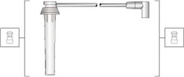 Комплект проводов зажигания MAGNETI MARELLI 941318111276