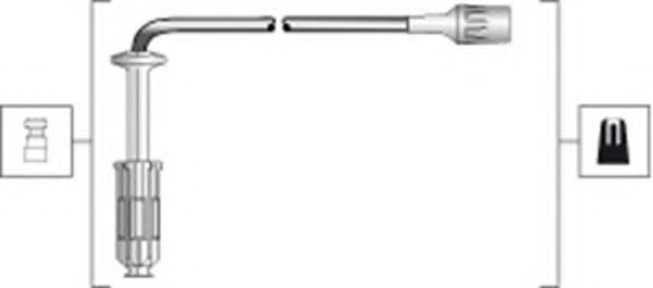 Комплект проводов зажигания MAGNETI MARELLI 941318111284