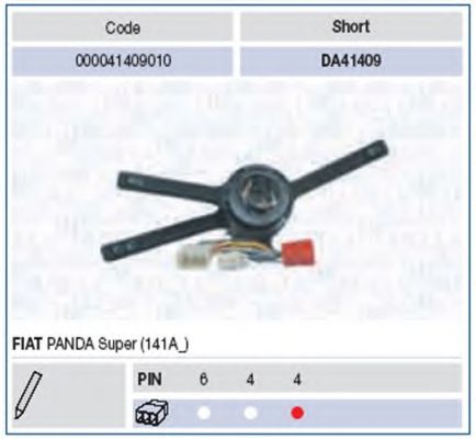 Под рулевой переключатель MAGNETI MARELLI 000041409010