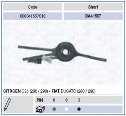 Под рулевой переключатель MAGNETI MARELLI 000041557010