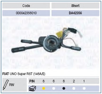 Под рулевой переключатель MAGNETI MARELLI 000042356010