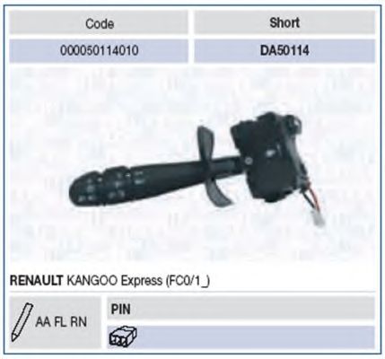 Под рулевой переключатель MAGNETI MARELLI 000050114010