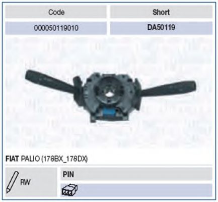 Под рулевой переключатель MAGNETI MARELLI 000050119010