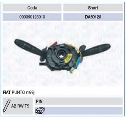 Под рулевой переключатель MAGNETI MARELLI 000050128010
