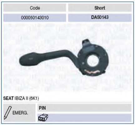 Под рулевой переключатель MAGNETI MARELLI 000050143010