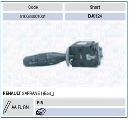 Под рулевой переключатель RENAULT 7700798484