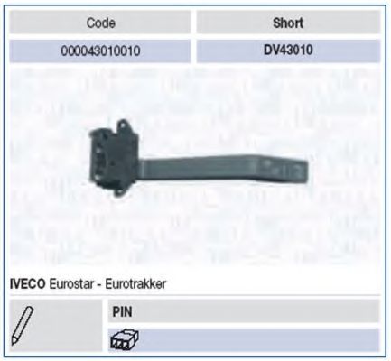 Под рулевой переключатель MAGNETI MARELLI 000043010010