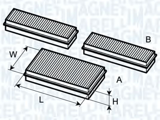 Фильтр салона MAGNETI MARELLI 350203061780