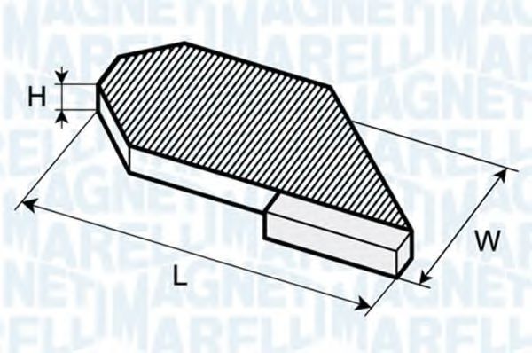 Фильтр салона MAGNETI MARELLI 350203062680