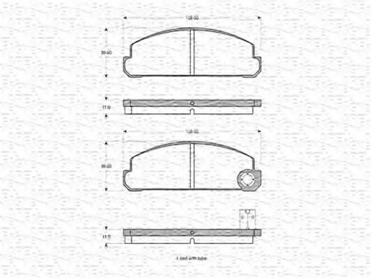 Тормозные колодки magnetimarelli 363702160889