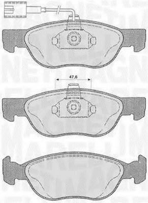 Тормозные колодки MAGNETI MARELLI 363916060102