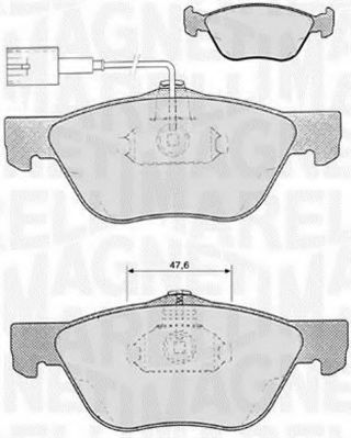 Тормозные колодки MAGNETI MARELLI 363916060103