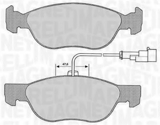 Тормозные колодки MAGNETI MARELLI 363916060104