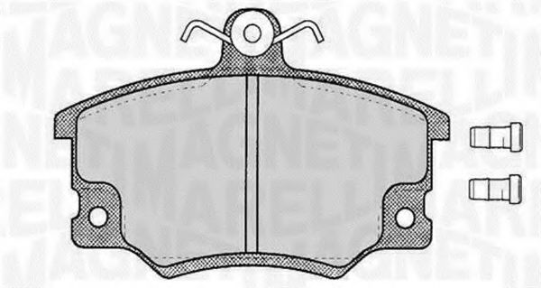 Тормозные колодки MAGNETI MARELLI 363916060105