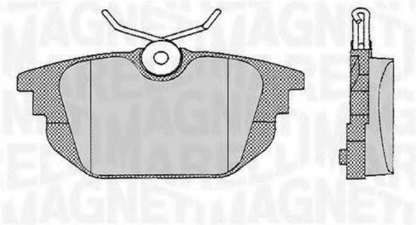 Тормозные колодки MAGNETI MARELLI 363916060106