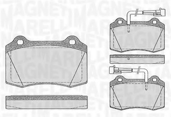 Тормозные колодки MAGNETI MARELLI 363916060107