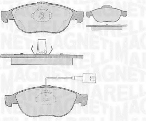 Тормозные колодки MAGNETI MARELLI 363916060108