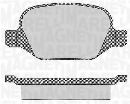 Тормозные колодки MAGNETI MARELLI 363916060109