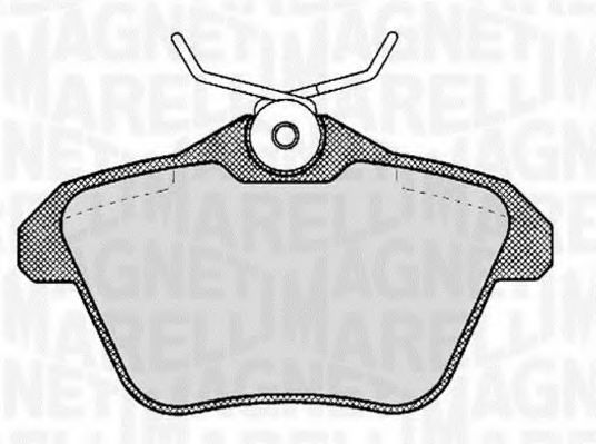 Тормозные колодки MAGNETI MARELLI 363916060111