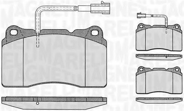 Тормозные колодки MAGNETI MARELLI 363916060113