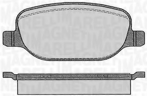 Тормозные колодки MAGNETI MARELLI 363916060114