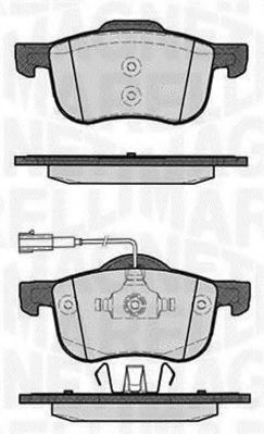 Тормозные колодки MAGNETI MARELLI 363916060115