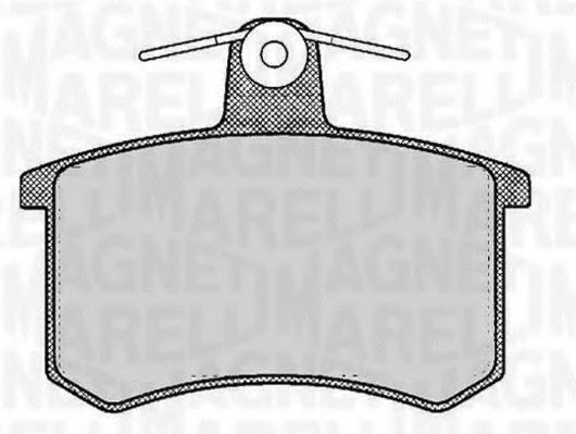 Тормозные колодки MAGNETI MARELLI 363916060116