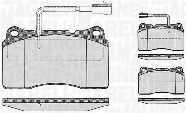 Тормозные колодки MAGNETI MARELLI 363916060121