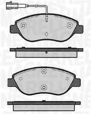 Тормозные колодки MAGNETI MARELLI 363916060124