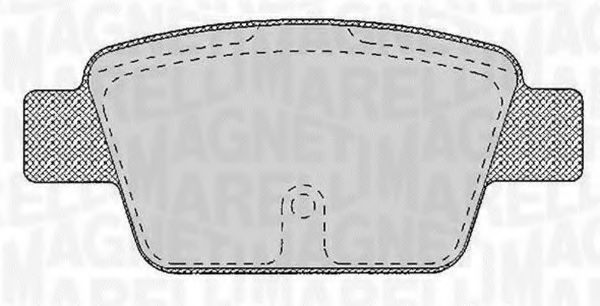 Тормозные колодки MAGNETI MARELLI 363916060125