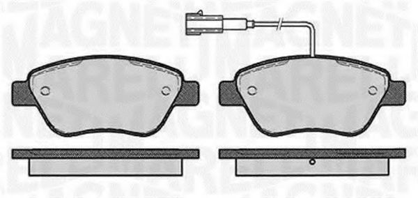 Тормозные колодки MAGNETI MARELLI 363916060126