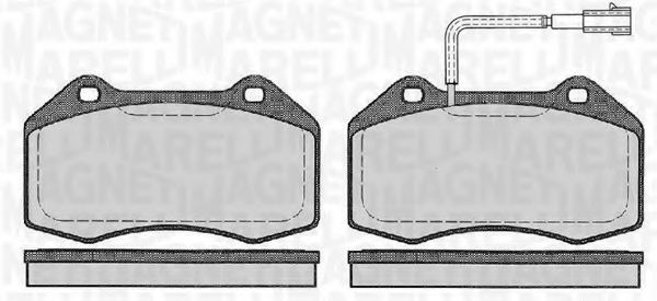 Тормозные колодки MAGNETI MARELLI 363916060127